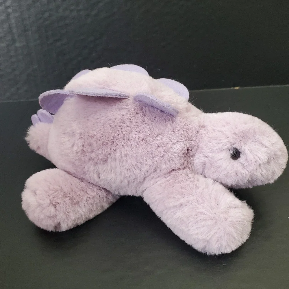 Aurora Flopsie Pink Hedgehog,  Lavender Purple Stegosaurus Dinosaur‎ Plush Lot